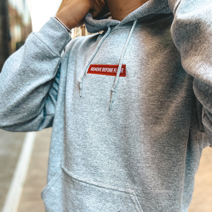 Remove before flight middle - Hoodie - Planes & Runways